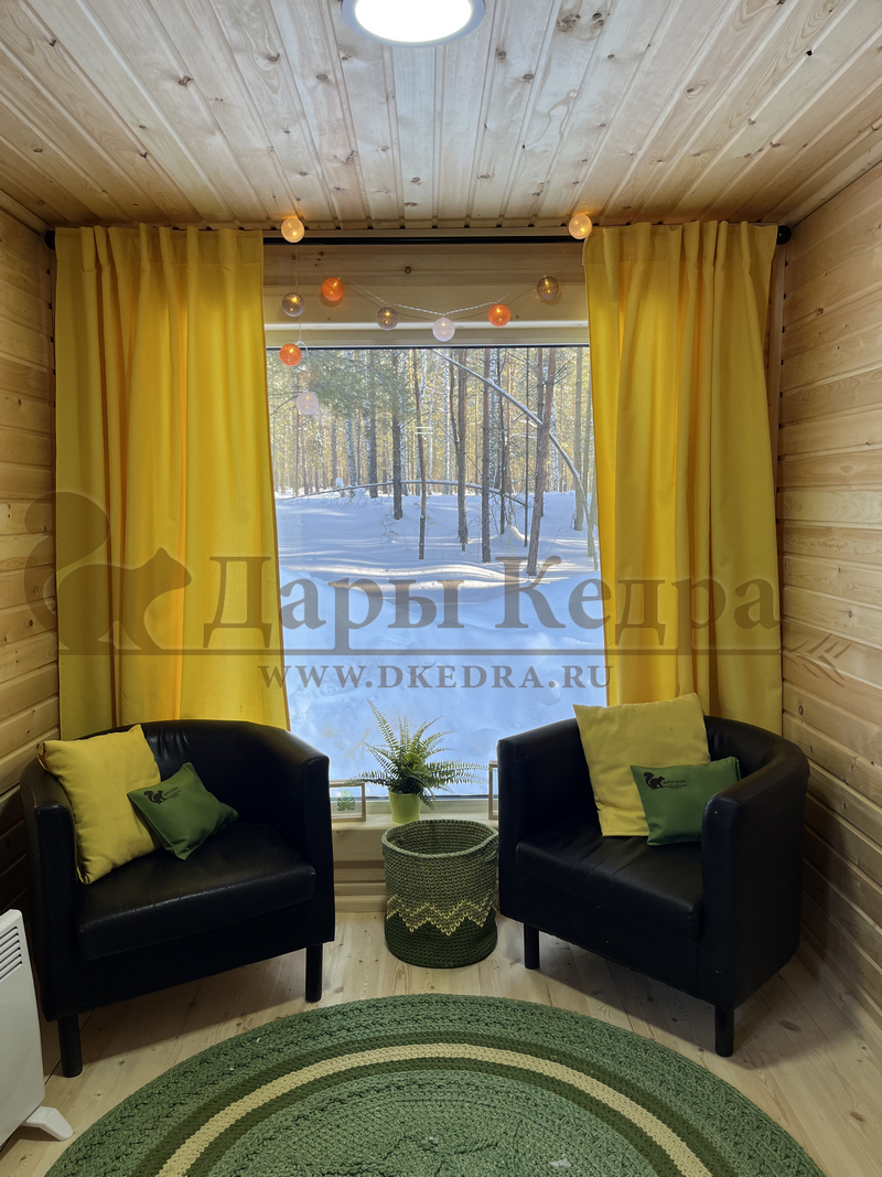 Утеплённый зимний кемпинг-дом «Панорама» с боковым входом